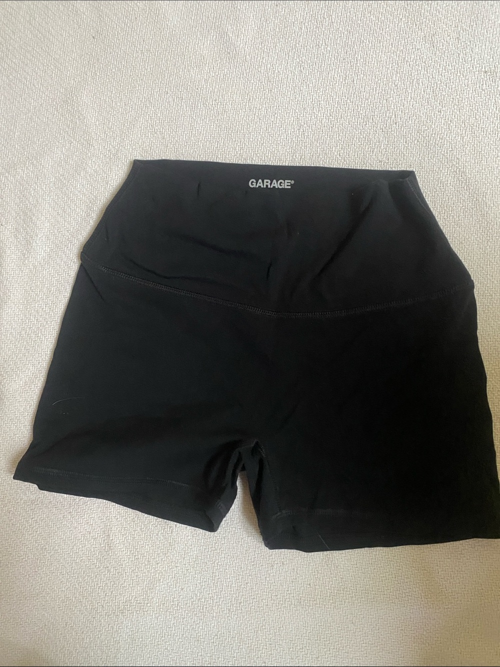 Garage Women's High-Rise Black Bike Shorts